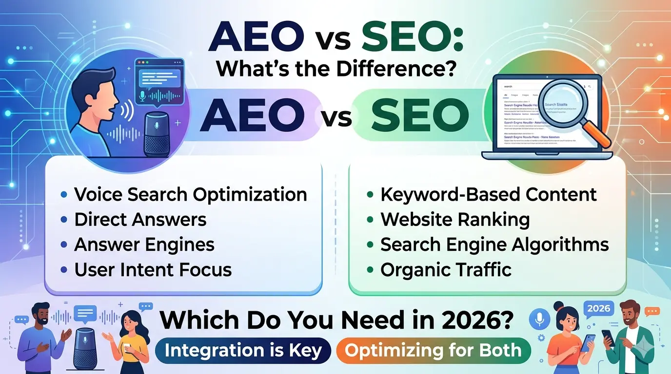 AEO vs SEO What's the Difference and Which Do You Need in 2026